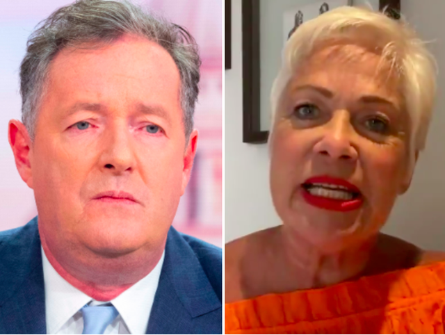 Piers Morgan and Denise Welch