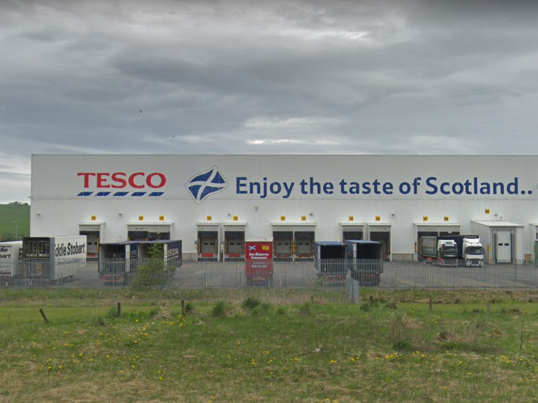 The Tesco plant in Livingston, where several workers have caught coronavirus