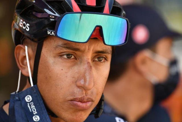 <p>Egan Bernal has withdrawn from the Tour de France</p>