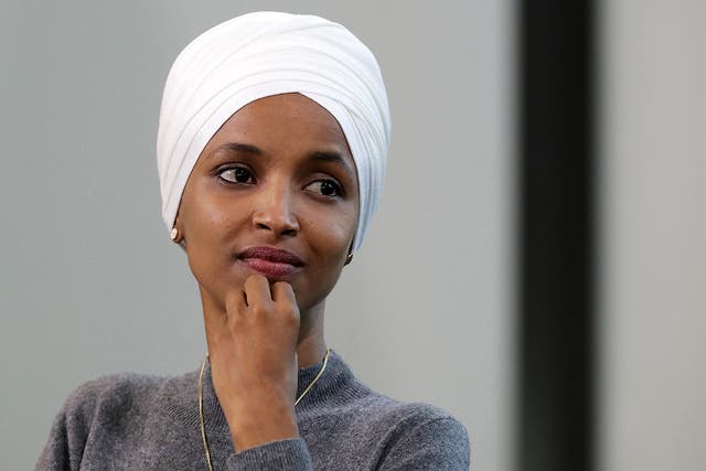 <p>Often a critic of President Biden, Rep Ilhan Omar has stepped forward to defend his handling of Afghanistan </p>