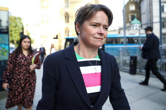<p>Dido Harding will leave her role with the NHS in October</p>