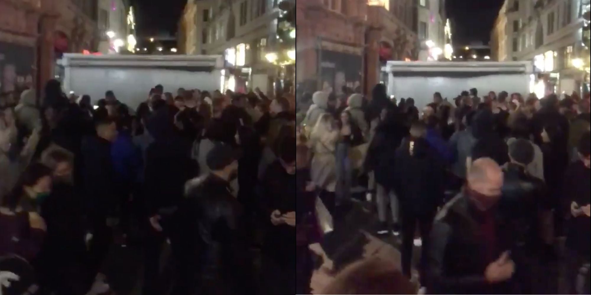 Footage shows Londoners having an ‘impromptu party’ after 10pm curfew ...