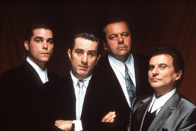 <p>Ray Liotta, Robert De Niro, Paul Sorvino and Joe Pesci in 'Goodfellas'</p>