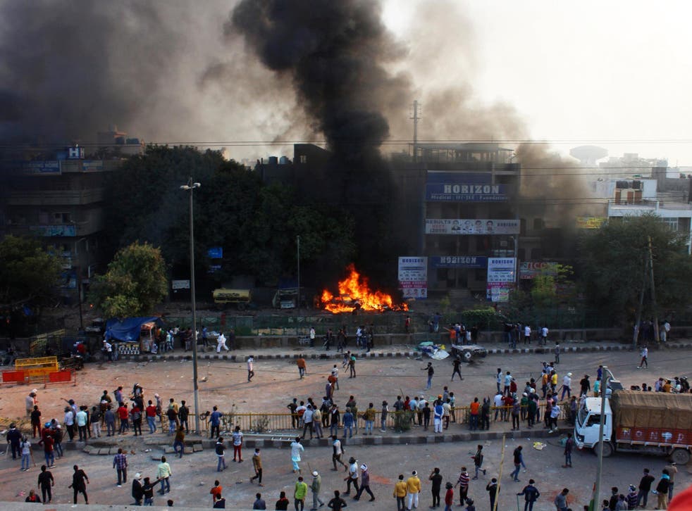 <p>File photo: A court in Delhi has jailed a man for five years in connection with the religious riots in February 2020 </p>