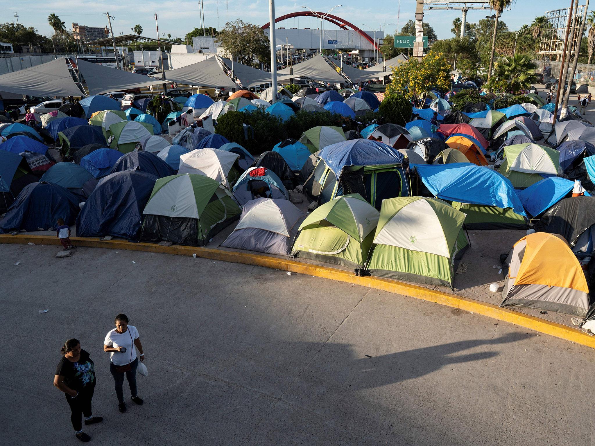 <p>Migrant camp </p>