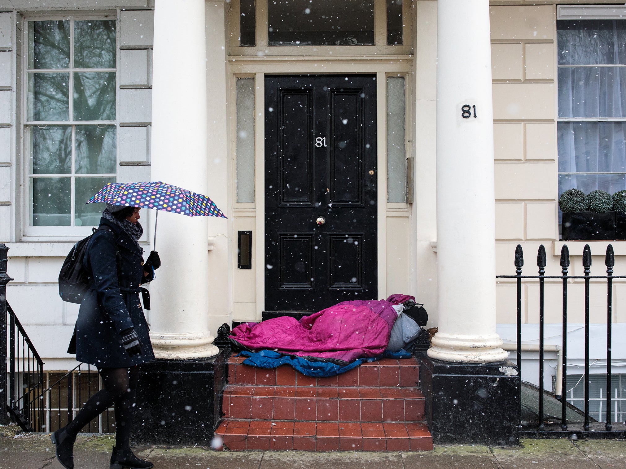 The government has pledged to end rough sleeping by three years’ time