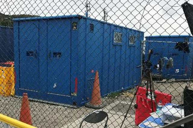 <p>Migrants were previously processed in Tug Haven, which was condemned by the prison inspectorate as ‘inadequate’, and border staff say new site is no better </p>
