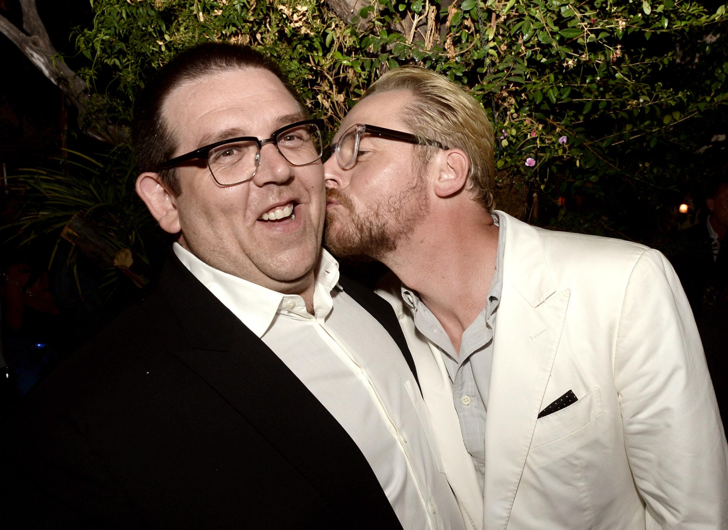 Nick Frost and Simon Pegg in 2013