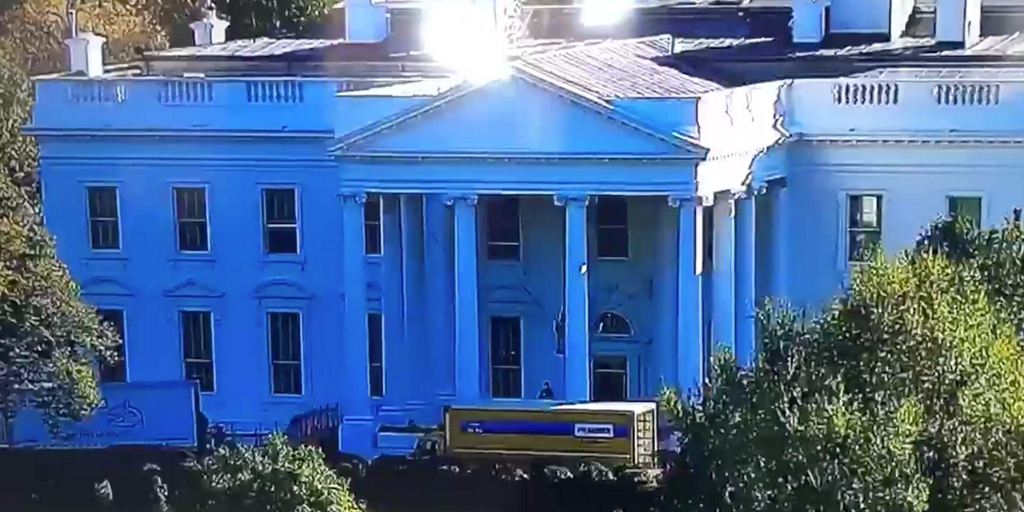 2020 Election Donald And Melania Trump Mocked After Removal Truck Spotted Outside The White House Indy100 Indy100