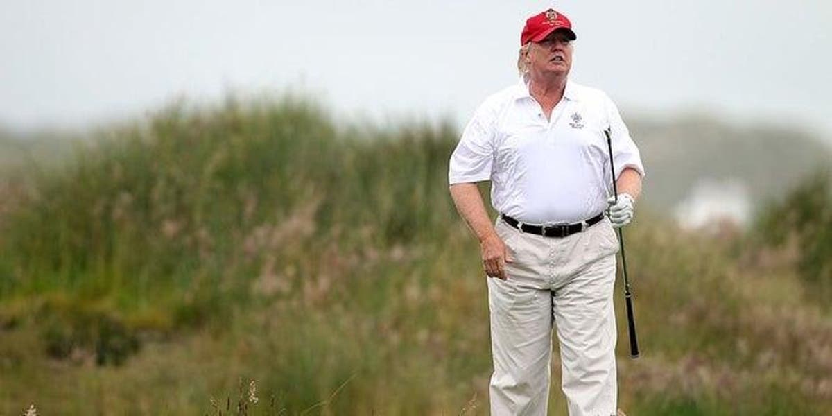 Trump golf course Looking back at how much time Trump spent golfing as