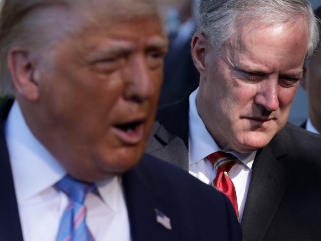 Mark Meadows es uno de los varios altos funcionarios que recientemente dieron positivo por Covid-19