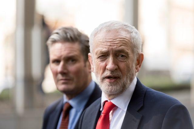 Sir Keir Starmer [L] and Jeremy Corbyn