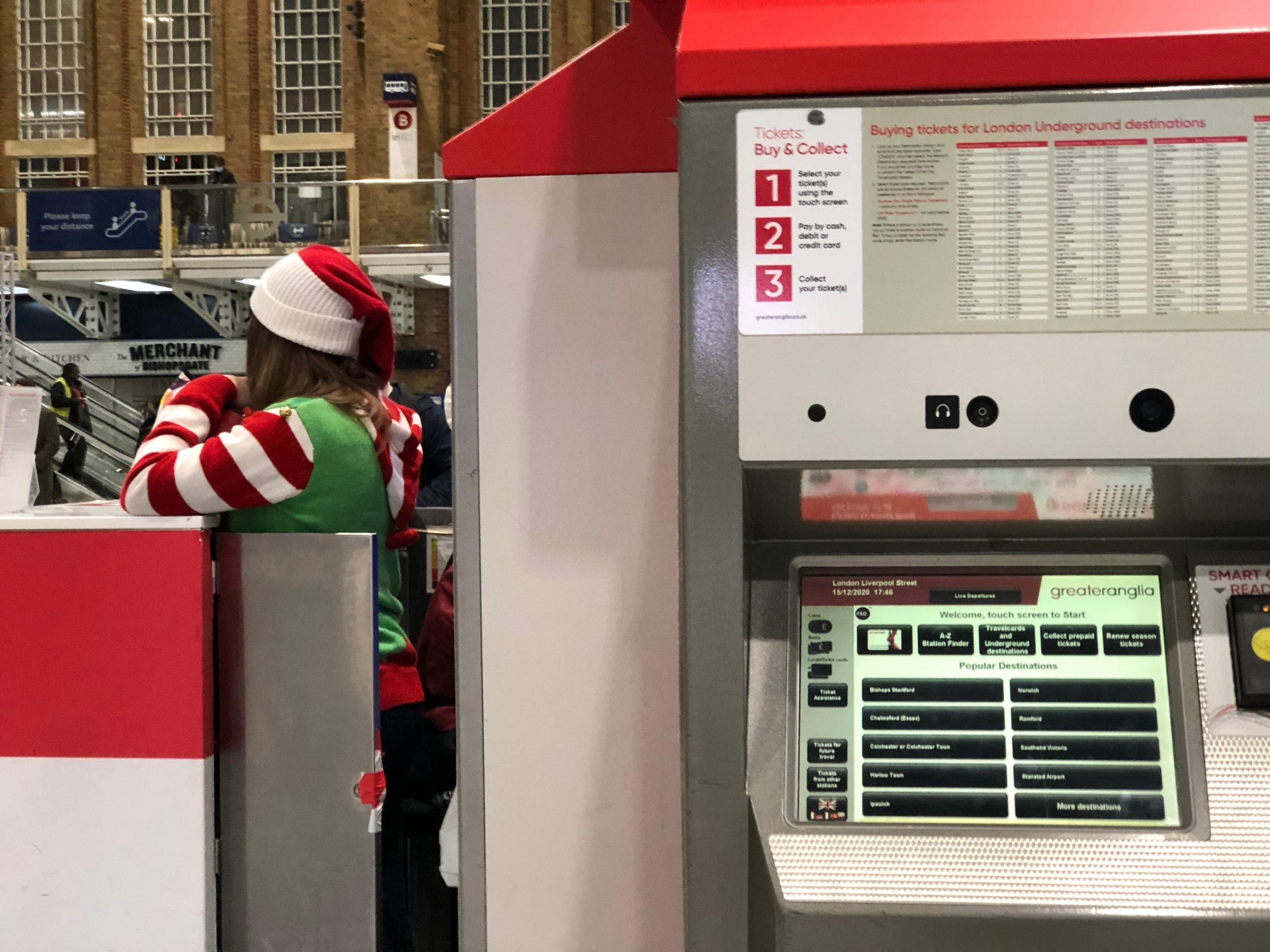 <p>Christmas fare: Liverpool Street Station in London</p>