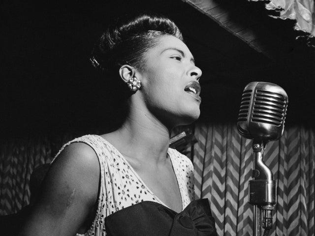 Billie Holiday performs in 1947