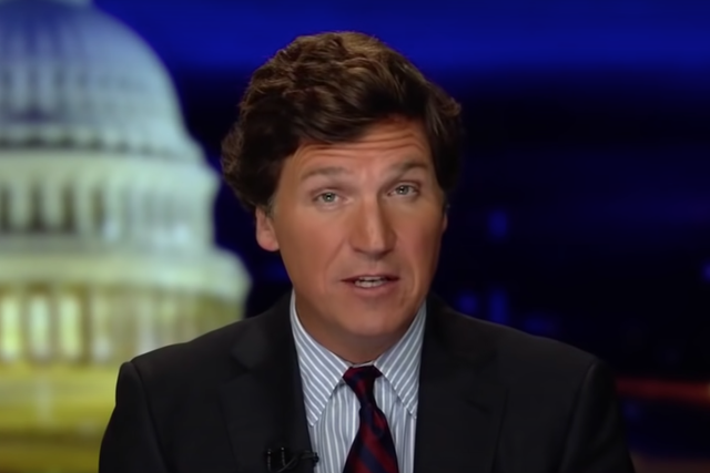 <p>Tucker Carlson has suggested makoing fake vaccine cards is not a serious crime </p>