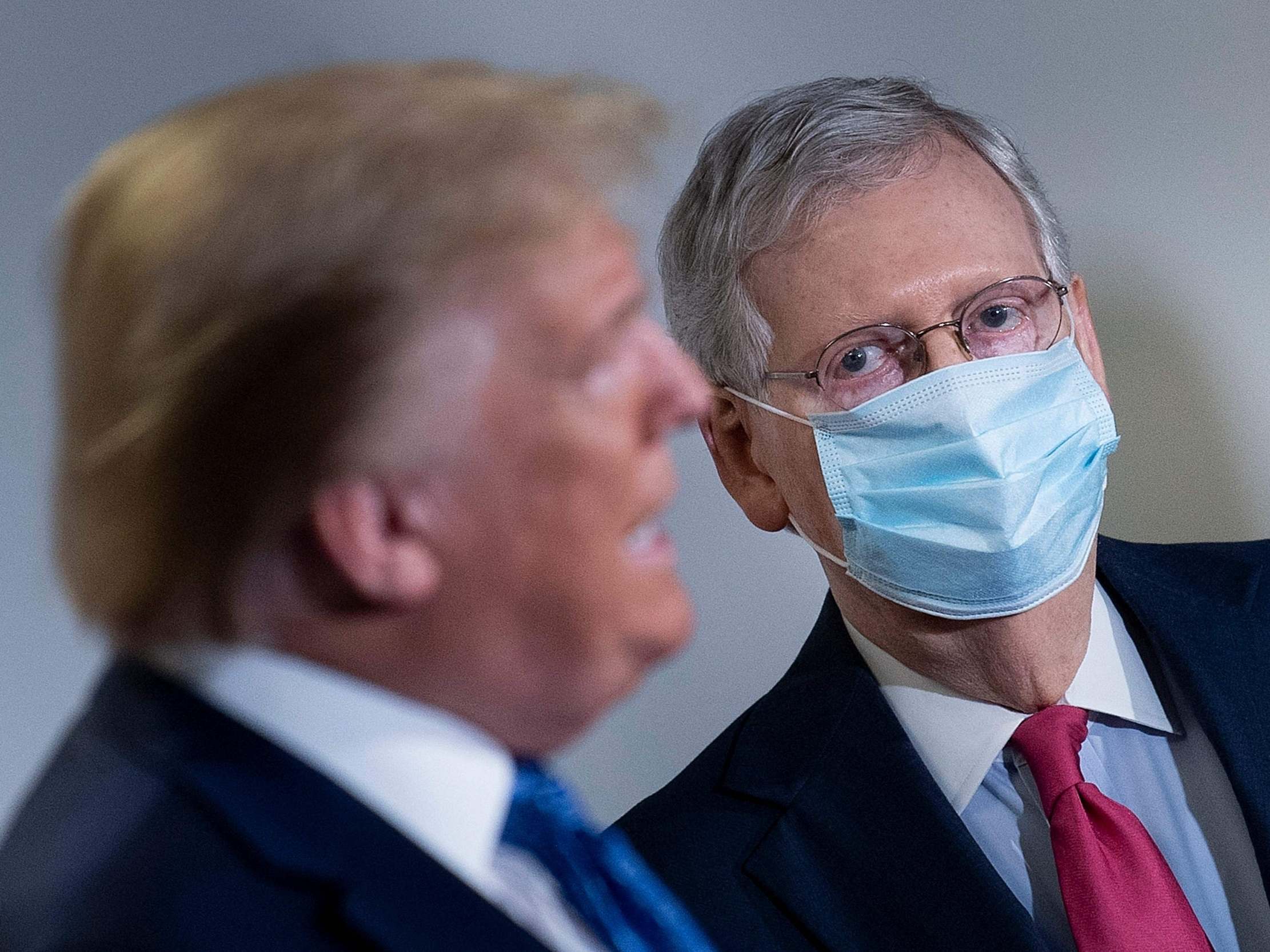 Trump and McConnell in May last year, Washington DC