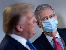 Donald Trump slams Mitch McConnell and Republicans who voted in favour of infrastructure bill