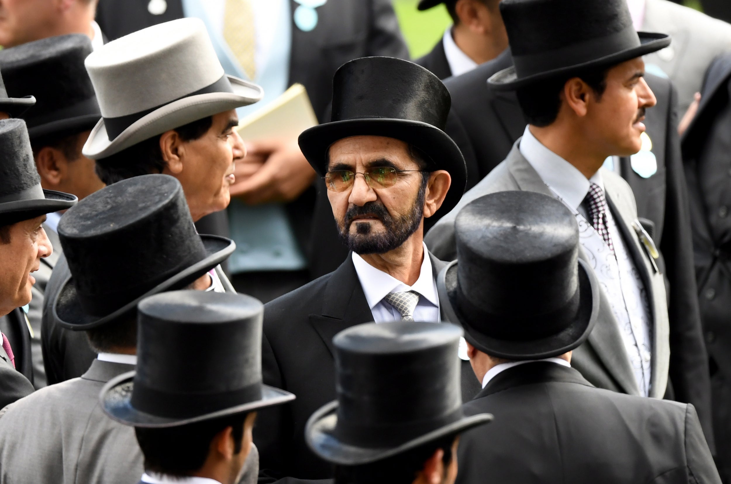 Dubai's ruler Sheikh Mohammed bin Rashid Al Maktoum at Royal Ascot in 2019