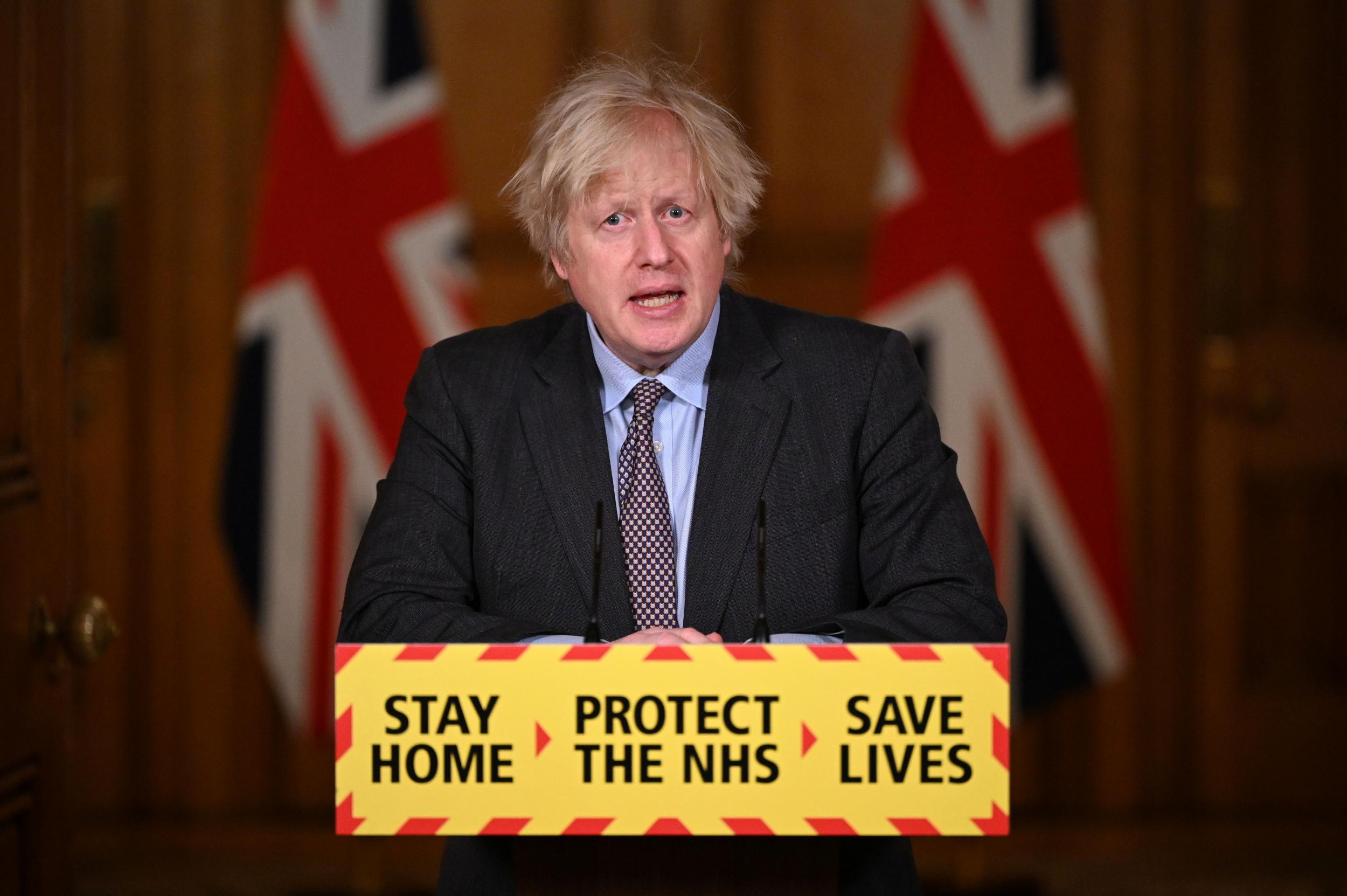 Boris Johnson updated the public on changes to the law through televised press conferences in 2020 and 2021