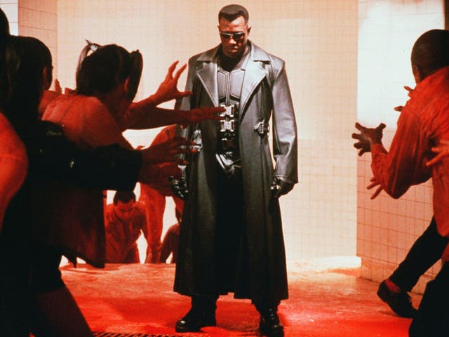 <p>Snipes as the half-vampire, half-human vampire hunter Blade</p>