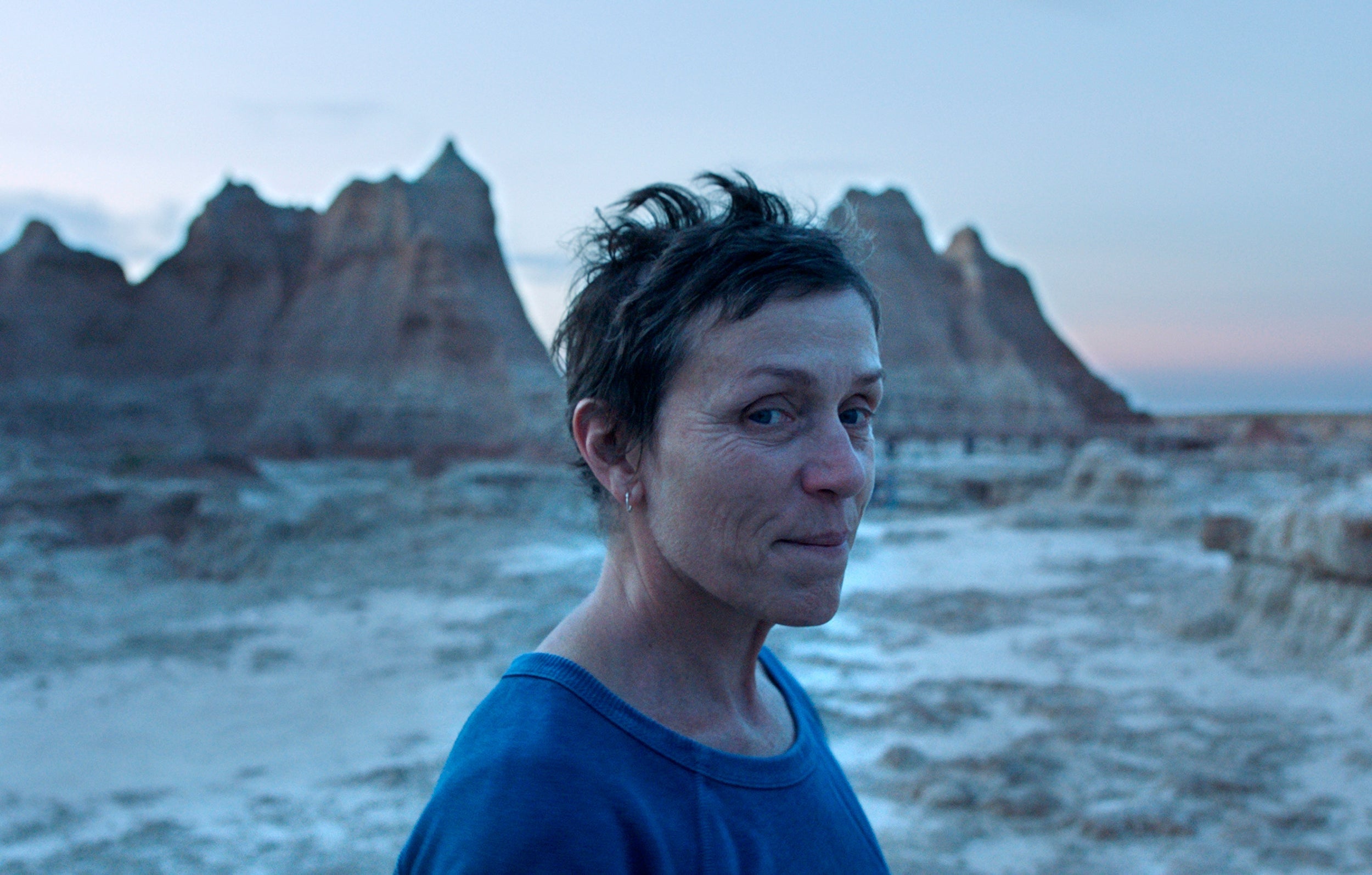 Frances McDormand in Chloé Zhao’s Oscar-winning ‘Nomadland’ (Searchlight Pictures/AP)