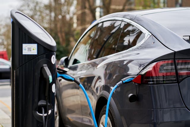 <p>An EV charging point in London. There are nowhere near enough of them as the government plans to ban the sale of new petrol cars after 2030    </p>