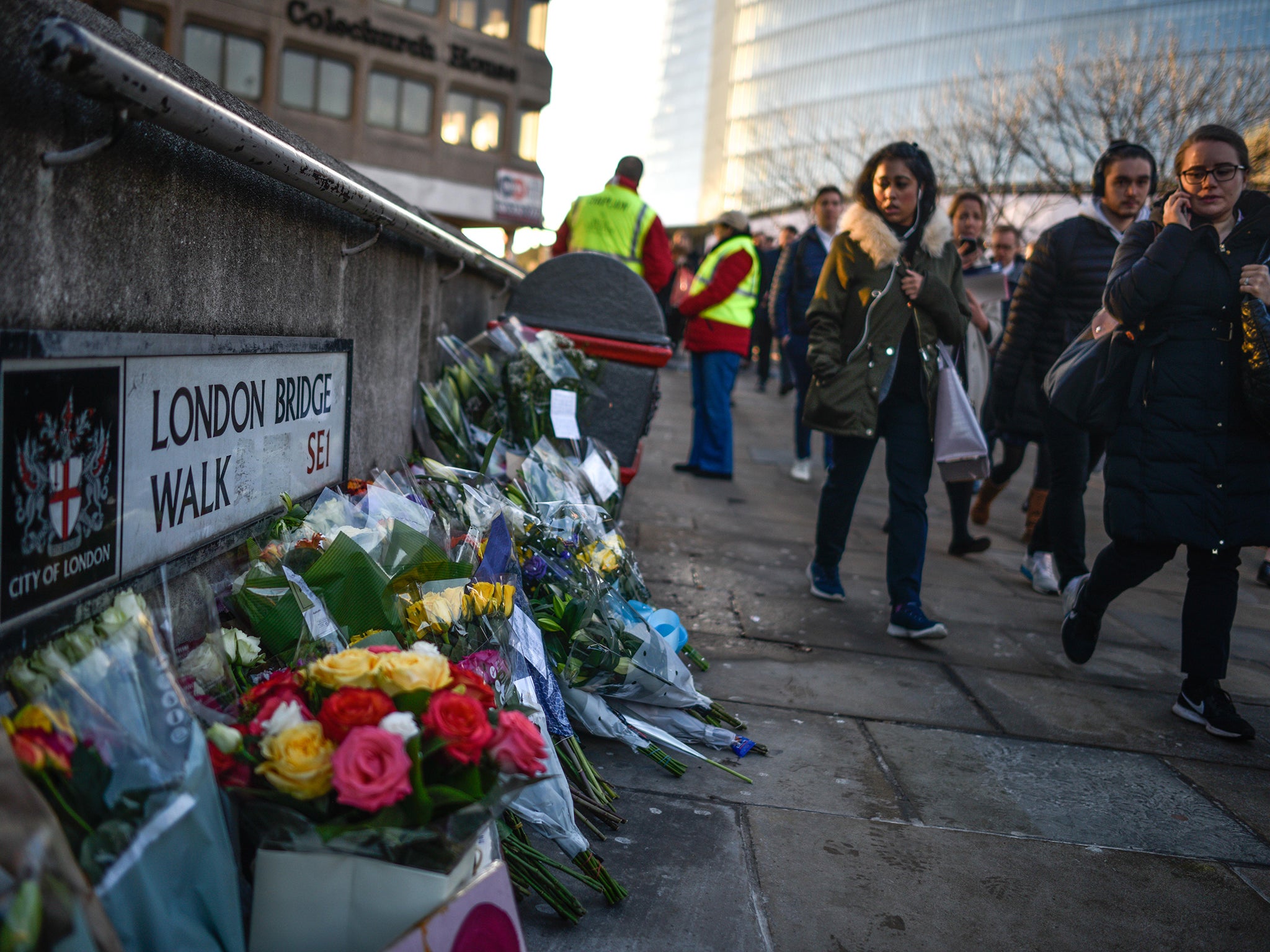 Tributes to the two victims of the 2019 Fishmongers’ Hall attack