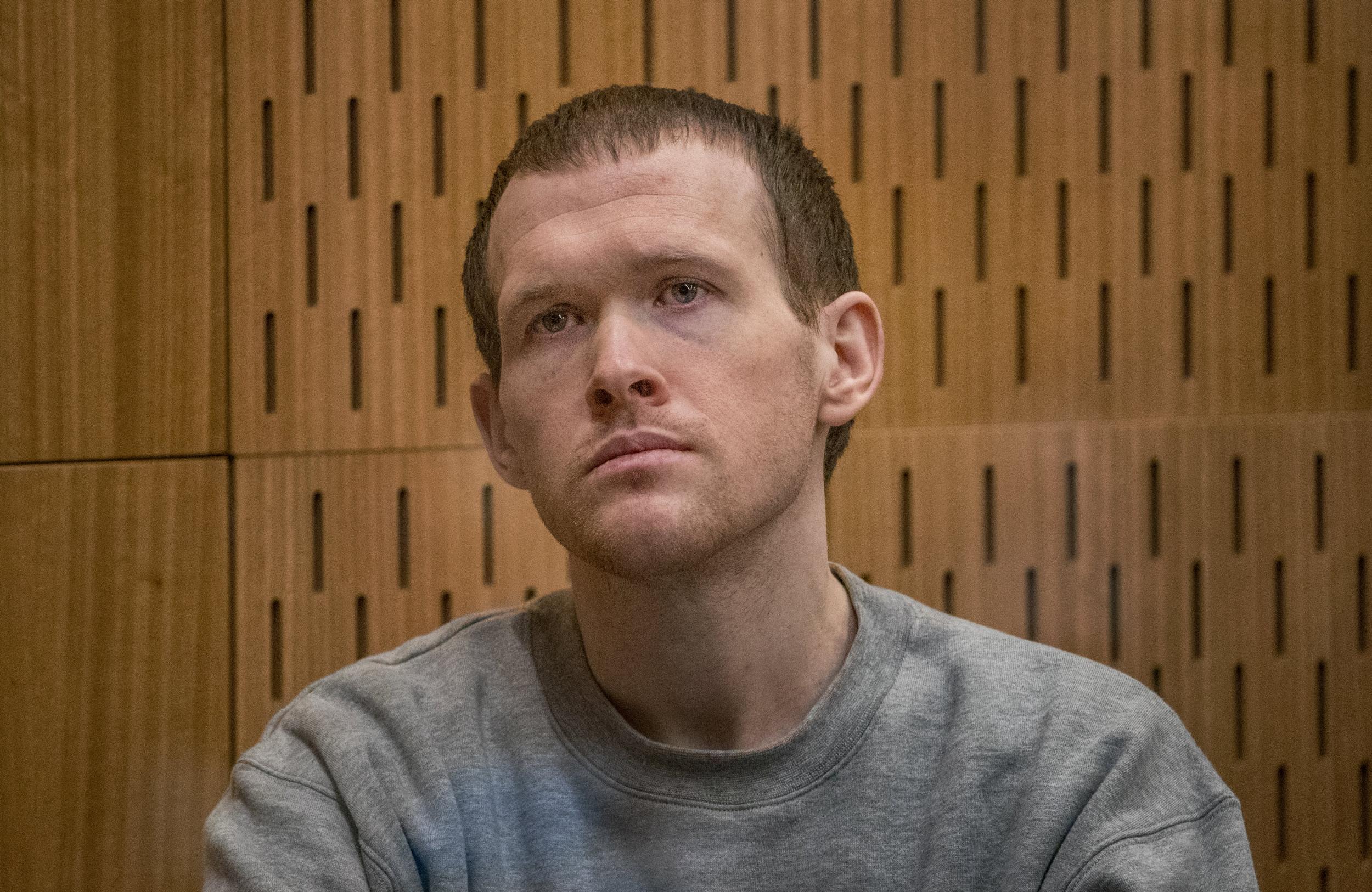 Christchurch mosque shooter Brenton Tarrant, who made the symbol during a court appearance, was sentenced to life in jail for the murder of 51 people (Getty)