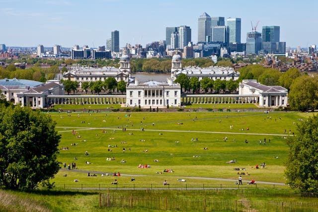 <p>Green green grass of home: the view from Greenwich Observatory</p>