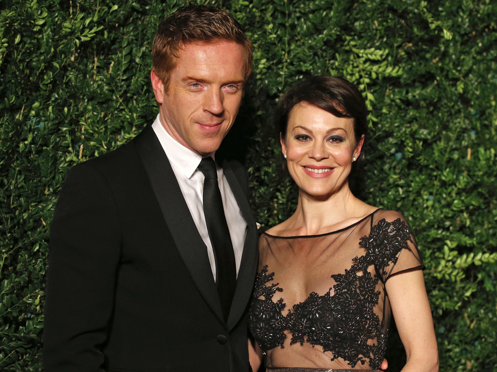 Damian Lewis reads moving tribute to wife Helen McCrory at National Theatre The Independent photo picture