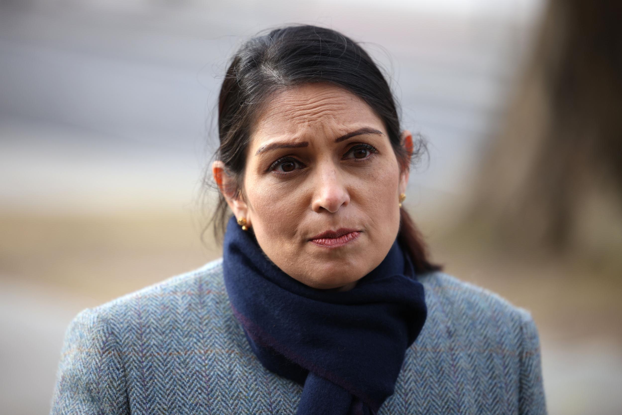 Priti Patel portrays Britain as beset by enemies at home and abroad