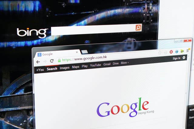 Slanders appear high on Google and Bing searches
