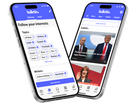 mobile phone showing the Bulletin app interface