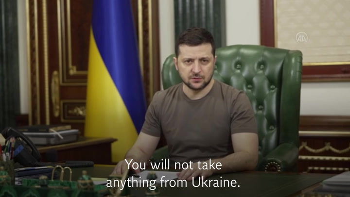 'I offer you a chance to survive': Zelensky calls on Russian troops to surrender