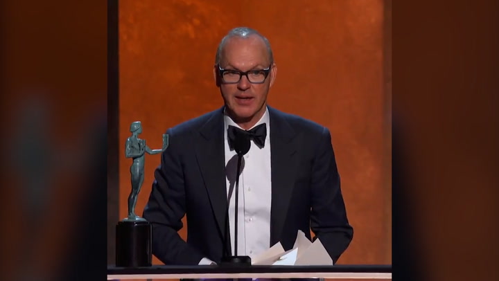 Michael Keaton almost missed accepting his SAG award due to bathroom break