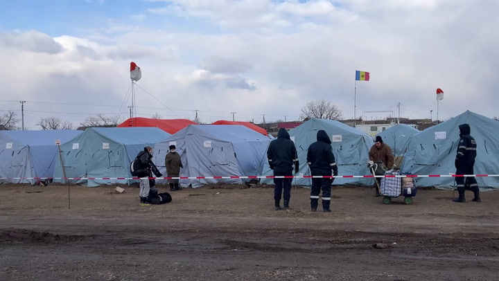 Inside Moldova's refugee camp at Palanka border as 250,000 enter country from Ukraine