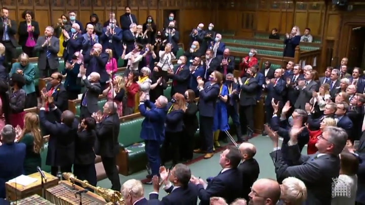 MPs give standing ovation for Ukrainian ambassador ahead of PMQs