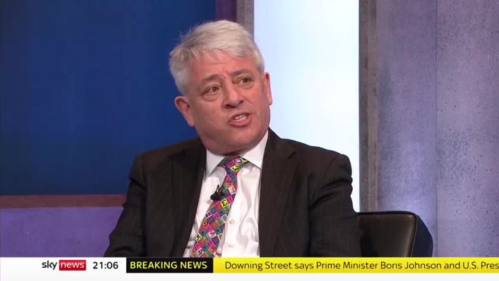 Bercow brands Johnson 'most powerful' but 'least effective' British Prime Minster ever