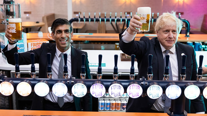 Boris Johnson and Rishi Sunak fined over Downing Street lockdown parties