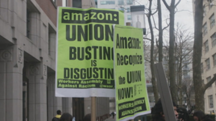 Amazon workers at NYC warehouse vote to unionize