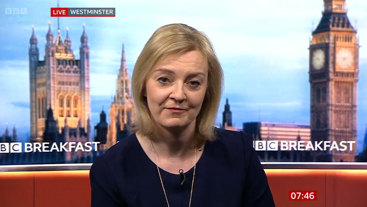 Liz Truss says she doesn't believe the Champions League should go ahead in St Petersburg