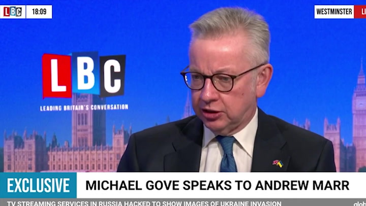 Vladimir Putin has other 'grisly' options to use before nuclear weapons, Michael Gove says
