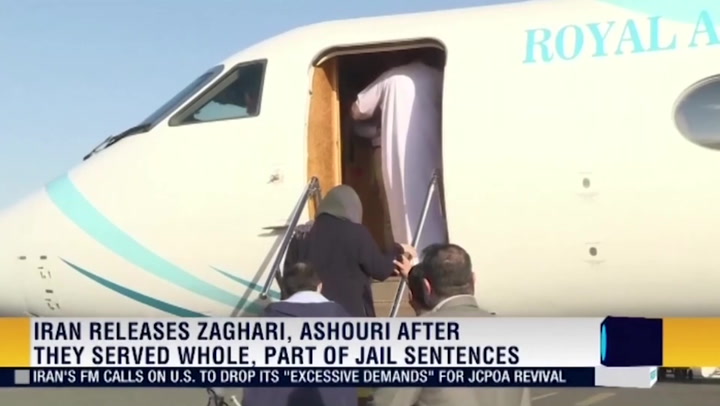 Nazanin Zaghari-Ratcliffe boards plane in Iran as she returns to UK after 6 years