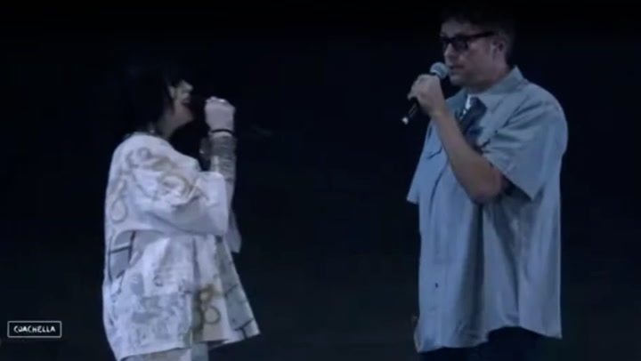 Billie Eilish invites Damon Albarn on stage during Coachella performance