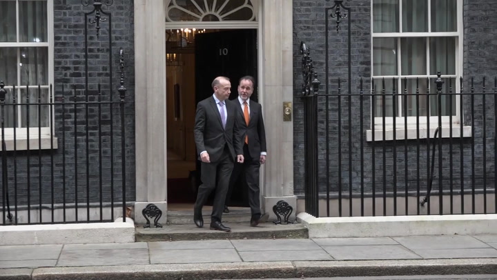 Government ministers leave Downing Street as Boris Johnson reshuffles Cabinet