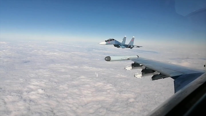 Russian Ministry releases footage allegedly showing its ‘enemy in the sky’ drills