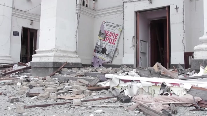Inside the Mariupol theatre where hundreds were killed by Russian shelling
