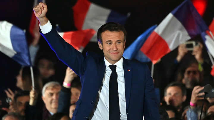 European leaders congratulate Macron on re-election
