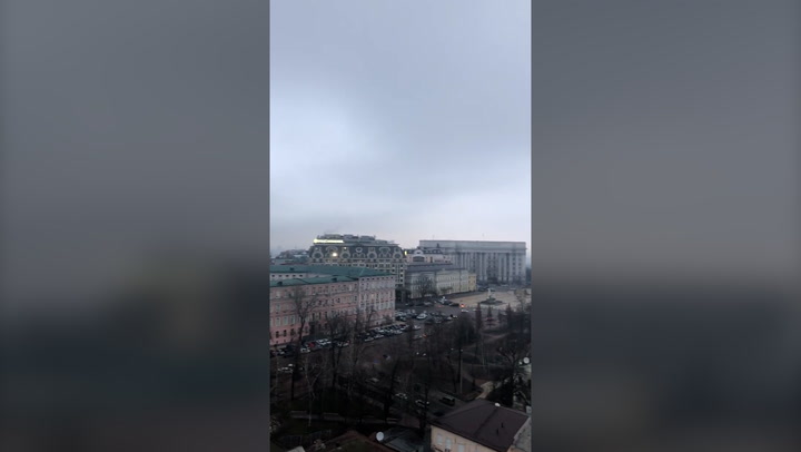 Air raid sirens heard in Kiev