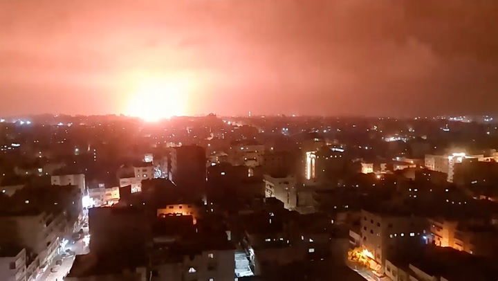 Israel launches airstrike in Gaza Strip 'in retaliation for Palestinian rocket'